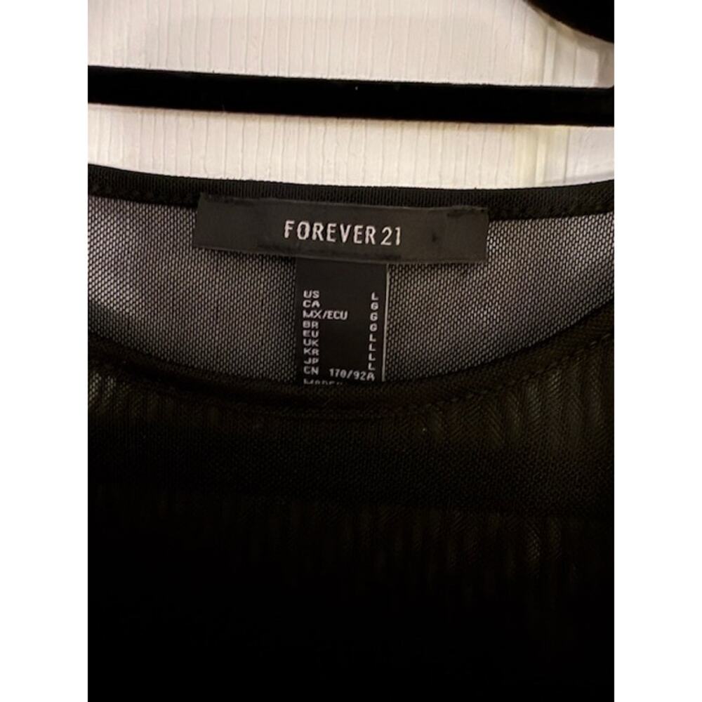 Sheer and Velvet Little Black Dress By Express Size Large - Picture 5 of 7